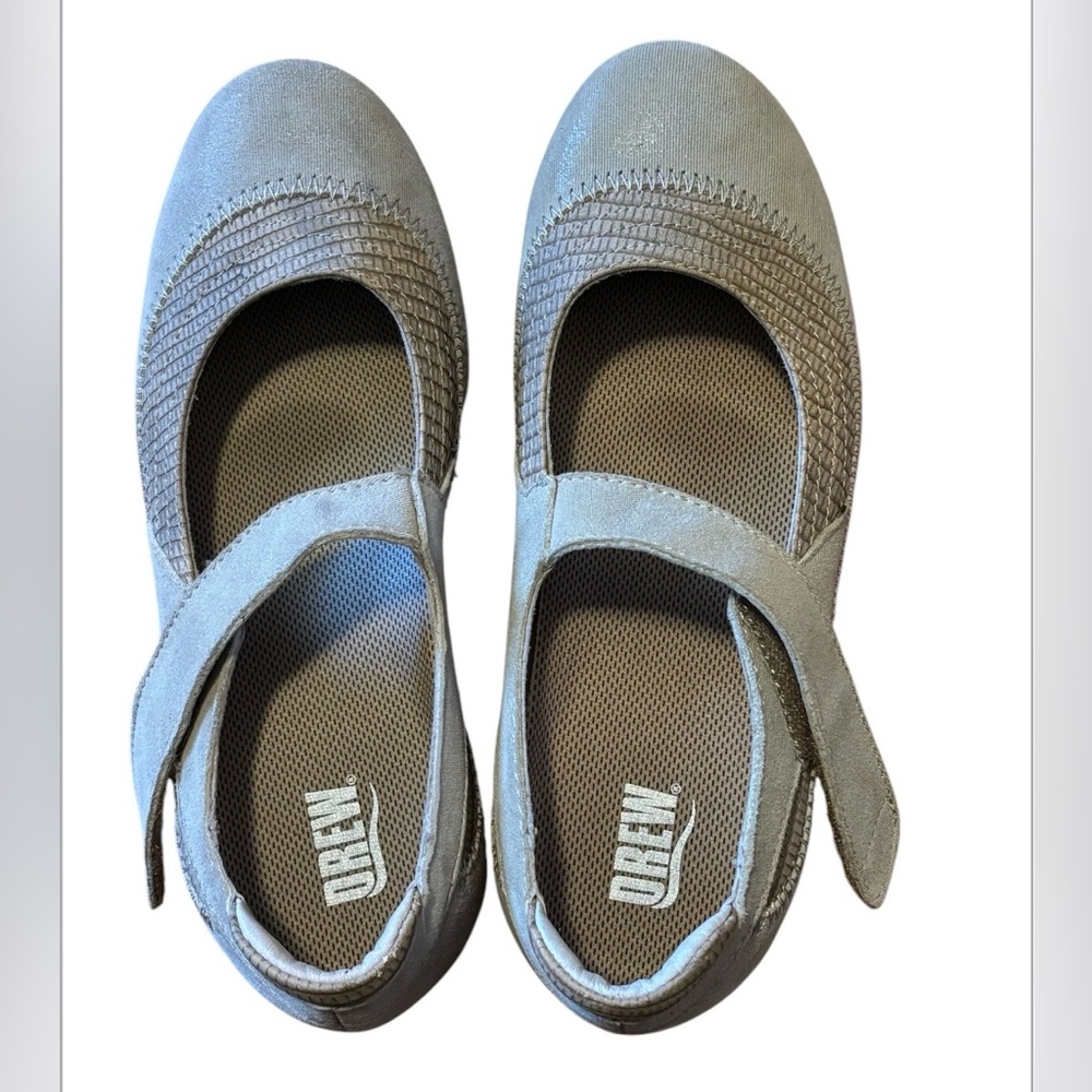 Drew Genoa Women's Mary Jane 5.5 adjustable velcro strap suede leather upper - Picture 2 of 4